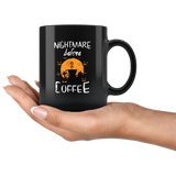 Nightmare Before Coffee 11oz Black Mug