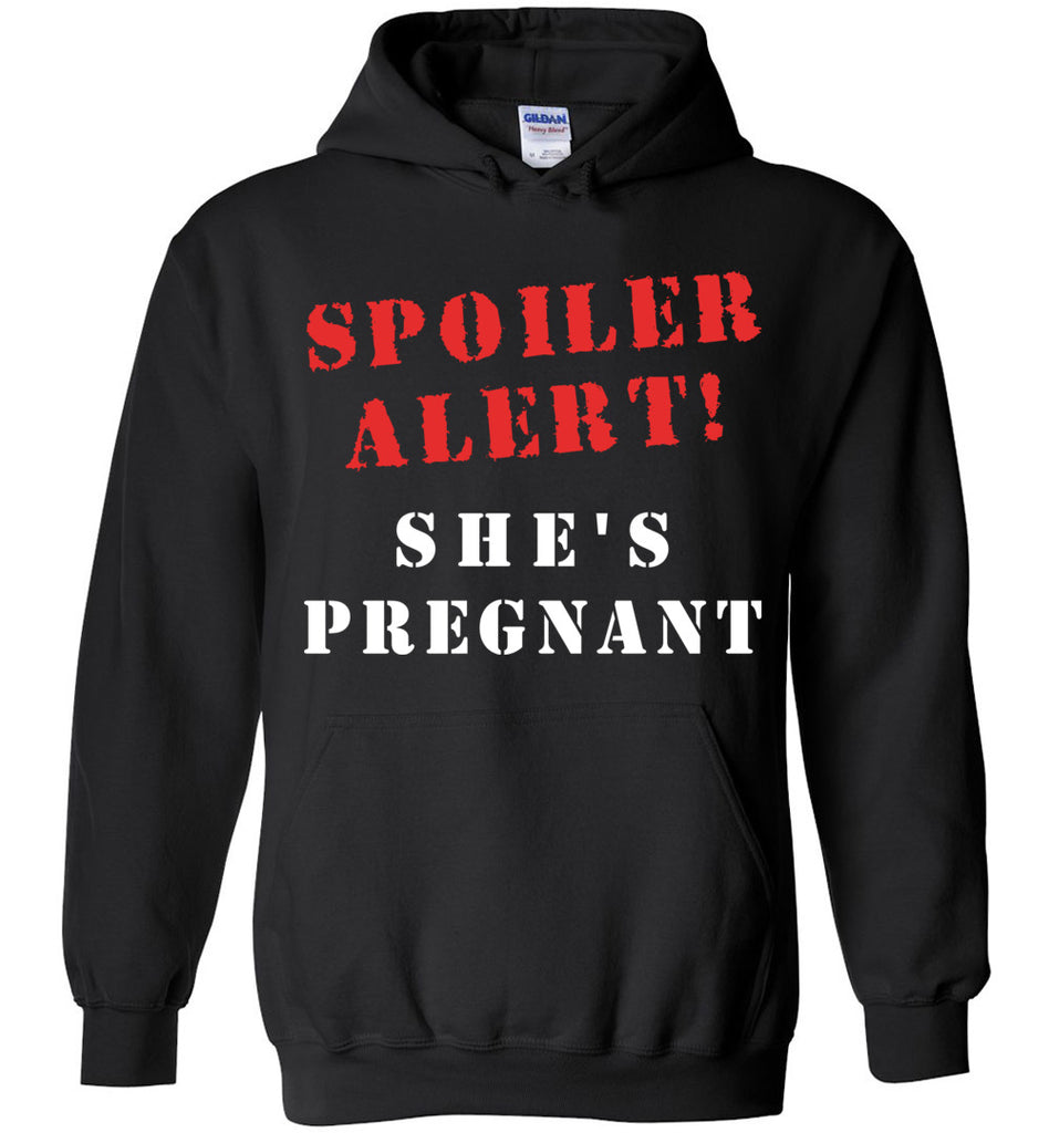 Spoiler Alert She's Pregnant Hoodie
