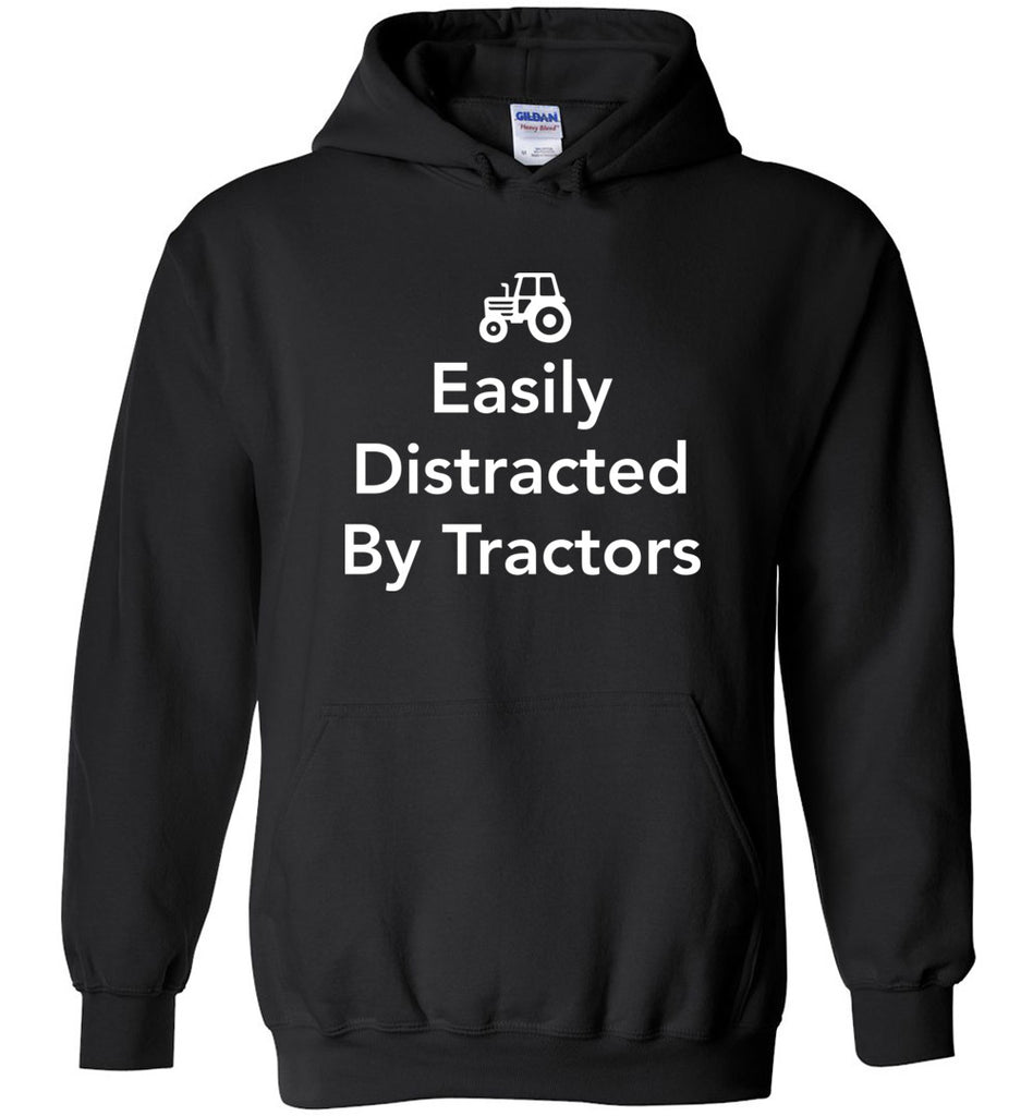 Easily Distracted By Tractors Hoodie