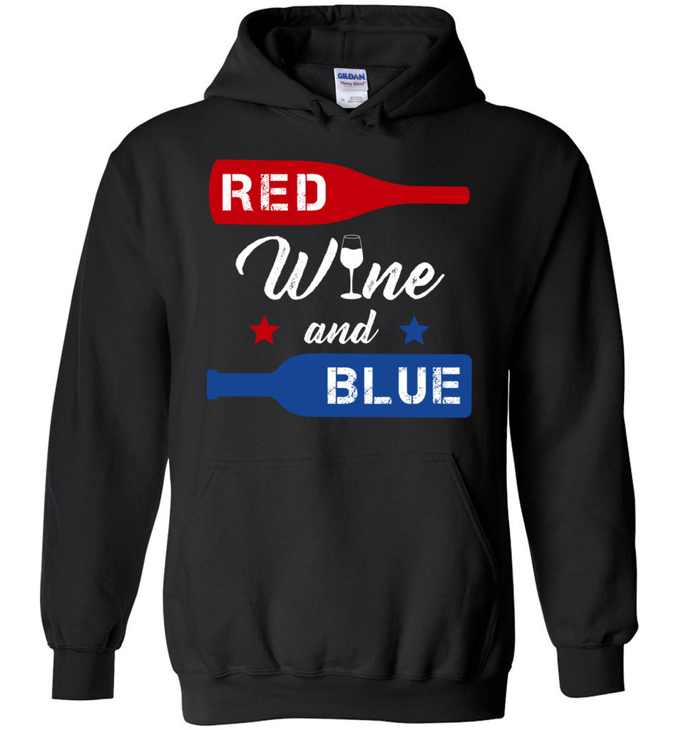 Red Wine And Blue Hoodie