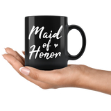 Maid Of Honor 11oz Black Mug