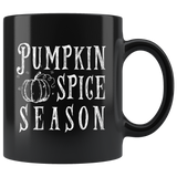 Pumpkin Spice Season 11oz Black Mug