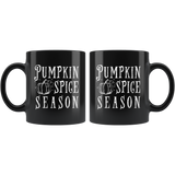 Pumpkin Spice Season 11oz Black Mug