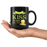 Keep Your Kiss I'm Here For This (Beer) 11oz Black Mug