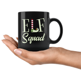 Elf Squad 11oz Black Mug