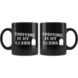 Shopping Is My Cardio 11oz Black Mug