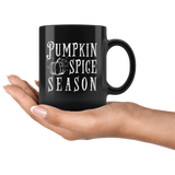 Pumpkin Spice Season 11oz Black Mug