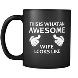 This is What an Awesome Wife Looks Like Black Mug
