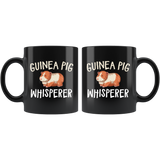 Guinea Pig Whisperer 11oz Black Mug