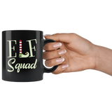 Elf Squad 11oz Black Mug