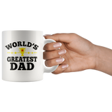 World's Greatest Dad 11oz White Mug