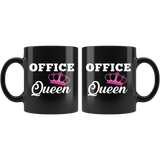 Office Queen 11oz Black Mug