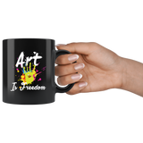 Art Is Freedom 11oz Black Mug