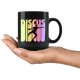 Discus 11oz Black Mug