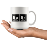 Beer Periodic Table White Mug