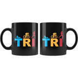 TRI 11oz Black Mug