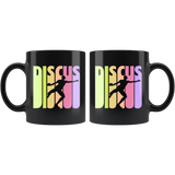 Discus 11oz Black Mug