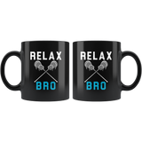 Relax Bro 11oz Black Mug