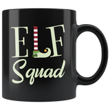 Elf Squad 11oz Black Mug