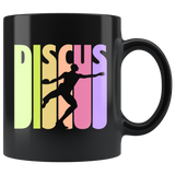 Discus 11oz Black Mug