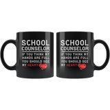 School Counselor 11oz Black Mug