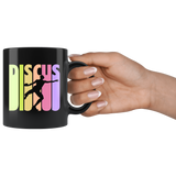 Discus 11oz Black Mug