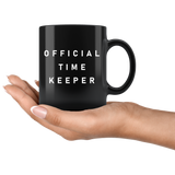 Official Time Keeper 11oz Black Mug