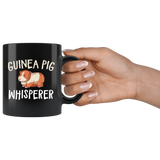 Guinea Pig Whisperer 11oz Black Mug