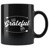 Grateful 11oz Black Mug