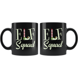 Elf Squad 11oz Black Mug