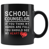 School Counselor 11oz Black Mug